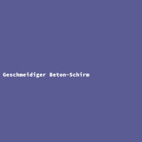 Geschmeidiger Beton-Schirm