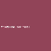 Mittelmäßige Glas-Tasche