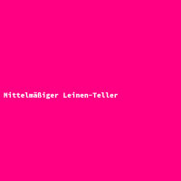 Mittelmäßiger Leinen-Teller