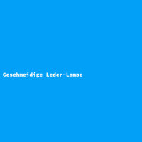 Geschmeidige Leder-Lampe