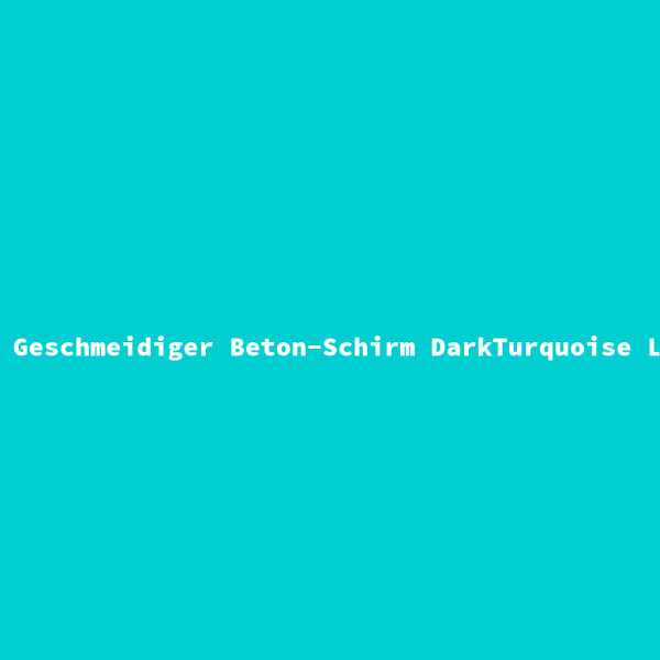 Geschmeidiger Beton-Schirm DarkTurquoise L
