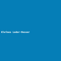 Kleines Leder-Messer