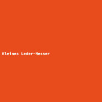 Kleines Leder-Messer