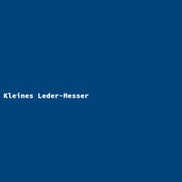 Kleines Leder-Messer