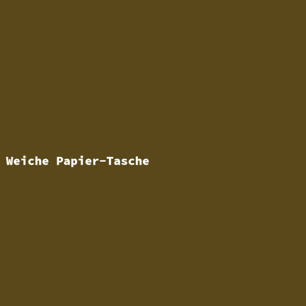 Weiche Papier-Tasche