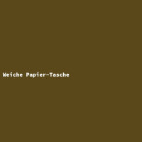 Weiche Papier-Tasche